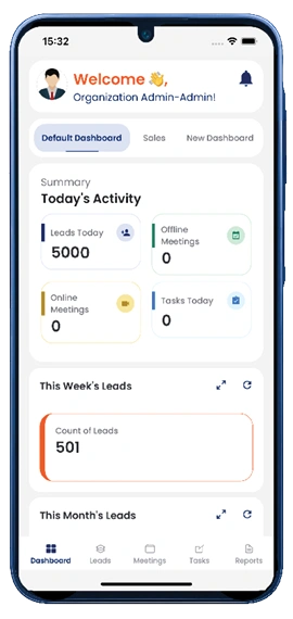 LemaiCRM mobile app - lead management, GPS tracking, calling, and analytics on Android and iOS